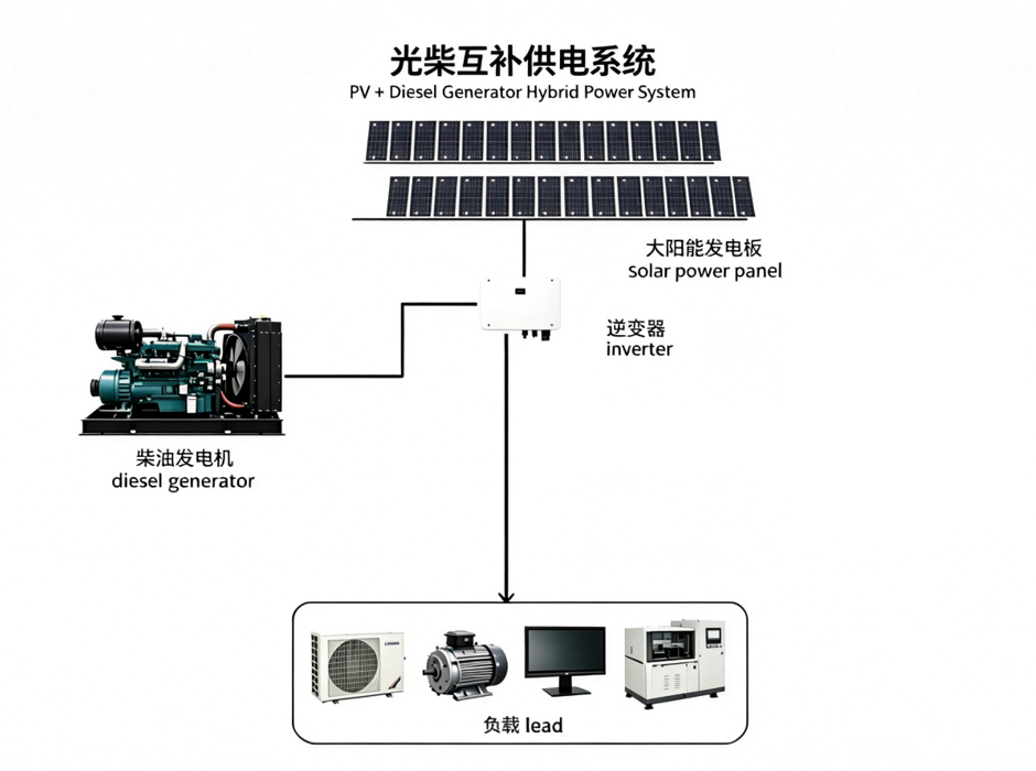 Solar & Diesel Hybrid System