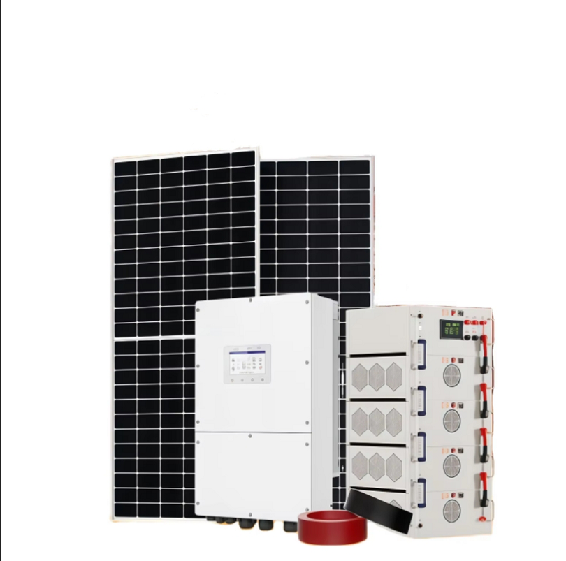 Low Power 40KW Commercial Hybrid Solar Power System with MPPT Controller IP65 Protection Lithium Ion Battery Solar Projects