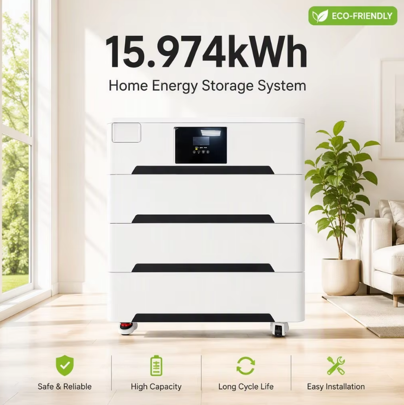 51.2V 312Ah 15.974Kwh Stackable Energy Storage Inverter All-in-One