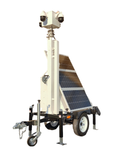 Emergency Lighting Outdoor CCTV Solar Security Camera 4MP 4G Construction Trailer